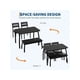 thumbnail image 5 of Hogar Dining Mesa Set Para 4 Wooden Cocina Mesa Con Upholstered Bench Y 2 Cushion Chairs Espacio-Ahorra Dinette Para Studio Cocina Dining Room Y Apartments (43x28x30inch), 5 of 7