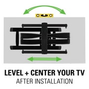 SANUS Premium Full Motion TV Wall Mount for TVs Up to 90 - Smooth Extension, Swivel & Tilt, Black Finish