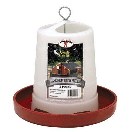 UPC: 0084369096553 | Miller Manufacturing Plastic Hanging Poultry Feeder  3 Lbs