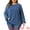 Gray Blue, variant on DARING DIVA Women's Plus Crewneck Chiffon Swiss Dots Shirts Top 3X Caramel