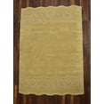 thumbnail image 3 of Hand Tufted Woolen Beige 6x4 ft Area Rug Wool Carpet by MystiqueDecors Contemporary Living & Dining Room Bedroom Rugs, 3 of 5
