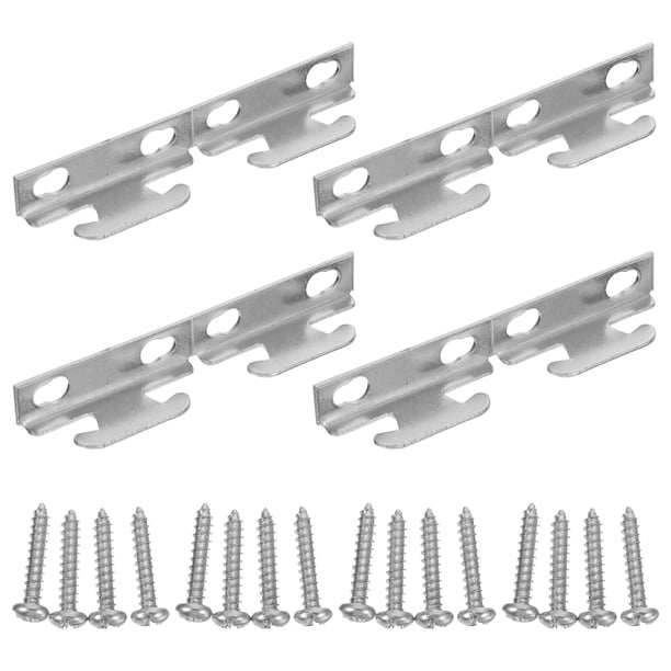 4 sets Hoon Glay Cortina Poste Soportes Soportes Cortina Varilla Encienda Soportes