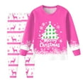thumbnail image 2 of Gubotare Girl Christmas Pajamas 2-Pieces Baby Pajama Sets, Snug Fit Pjs for Girls Boys Toddler Kids, Supersoft & Stretchy Sleeper 2T 3T (Hot Pink,2-3 Years), 2 of 5
