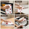 thumbnail image 5 of 6 Pcs Funny Kitchen Towels,White Christmas Santa Pattern Microfiber Dish Towels,Kitchen Tea Towels,Kitchen Towel Set (18" X 26"), 5 of 7