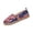 Red, variant on Women's Americana Stars Slip On Shoe | Patriotic Painted Lightweight Travel Loafer Comfort Fashion Red 36