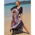 thumbnail image 2 of Sunforyou Kaftan Dresses for Women Plus Size Swimsuit Cover up Caftans Vneck Moo moo Dresses Loose Loungewear, 2 of 6