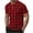 Red, variant on Cmfcve Round Neck T-shirts for Men Plaid Button Top Blouses Short Sleeve Pullover Work Tee Tops