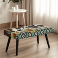 thumbnail image 4 of Whosucclay Sunflower Aztec Tribe Geometric Cow Print Dining Bench Cover Stretch Bench Protectors Removable Bench Cushion Cover Wear Resistant Bench Seat Cushion Slipcovers Dining Chair Slipcovers, 4 of 7