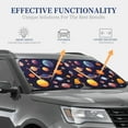 thumbnail image 4 of Vsdgher Space Planet Print Car Windshield Sun Shade, Reflective Sunshade Window Sunshade Sun Visor Protector Fit for Cars,Trucks,SUVs-Small, 4 of 6