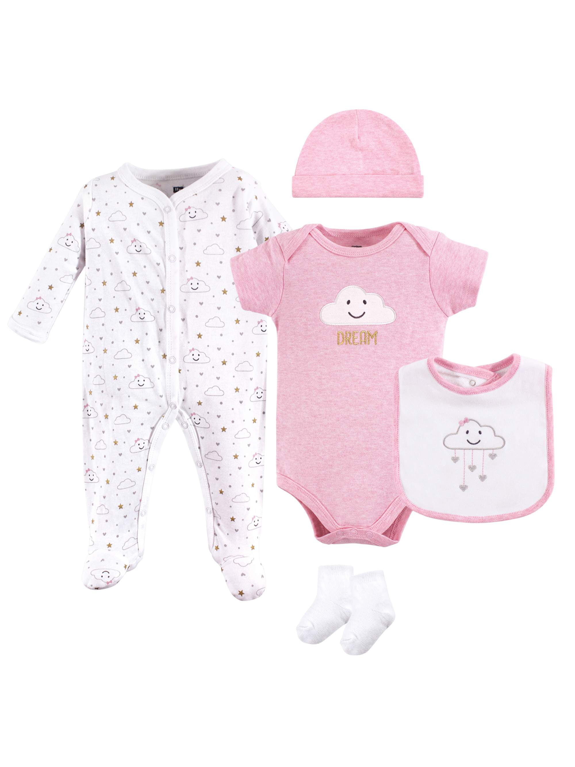 Hudson Baby Layette Set, 5pc (Baby Girls)