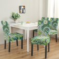 thumbnail image 2 of Set of 4 Elegant Paisley Bohemian Dining Chair Covers Vintage Floral Ethnic Retro Pattern Colorful Washable Polyester Stretch Slipcovers Removable Protector for Artistic Home, 2 of 7