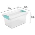 thumbnail image 4 of Caja de almacenamiento Sterilite 19628604 Medium Clip Transparente 11L, 4 of 9