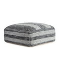 thumbnail image 2 of Jani Honolua 34" Gray Square Oversized Pouf Ottoman, 2 of 5
