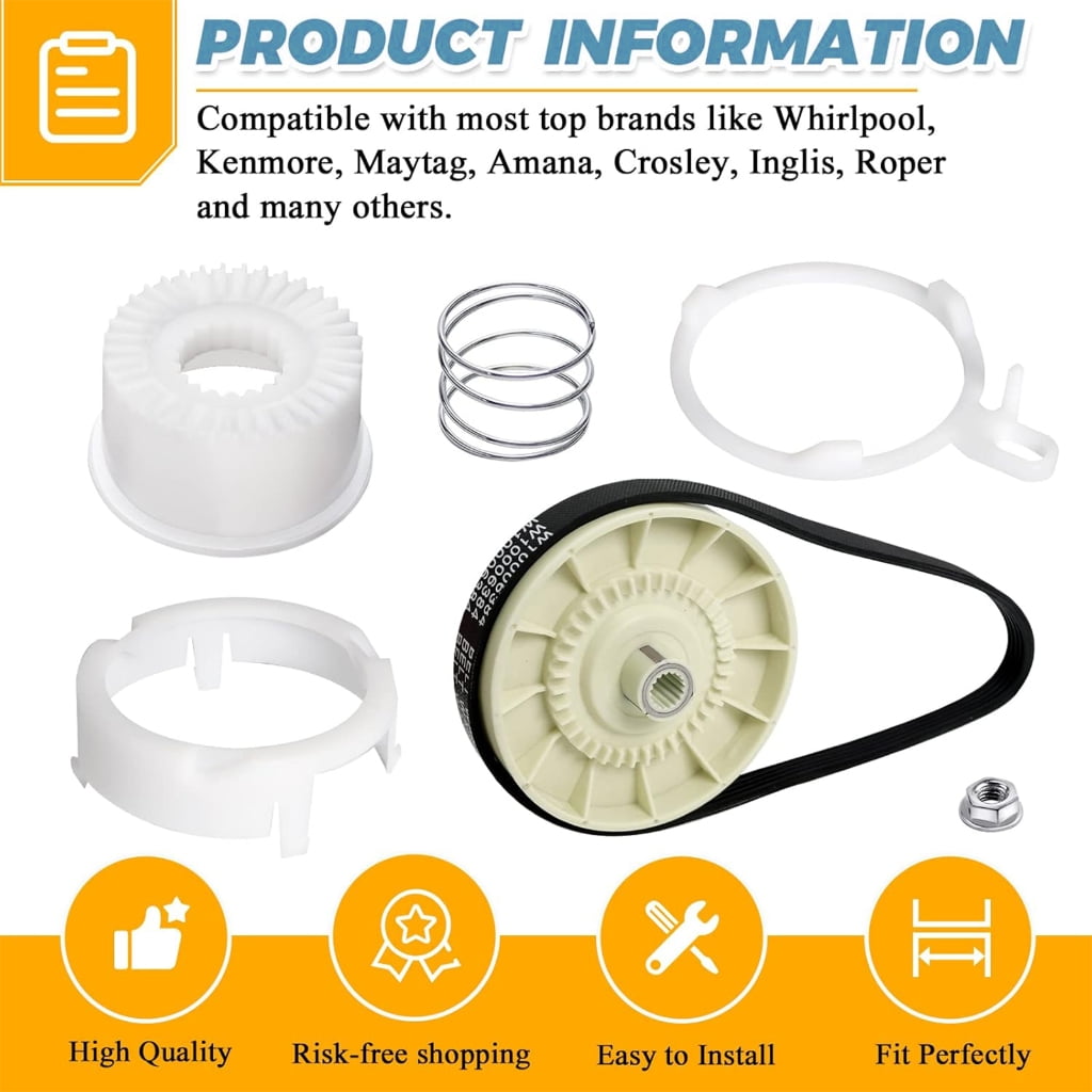 Global Washer Wheel Grip Set Consistent Multiple Models Includes 21 Inch Operate Belt