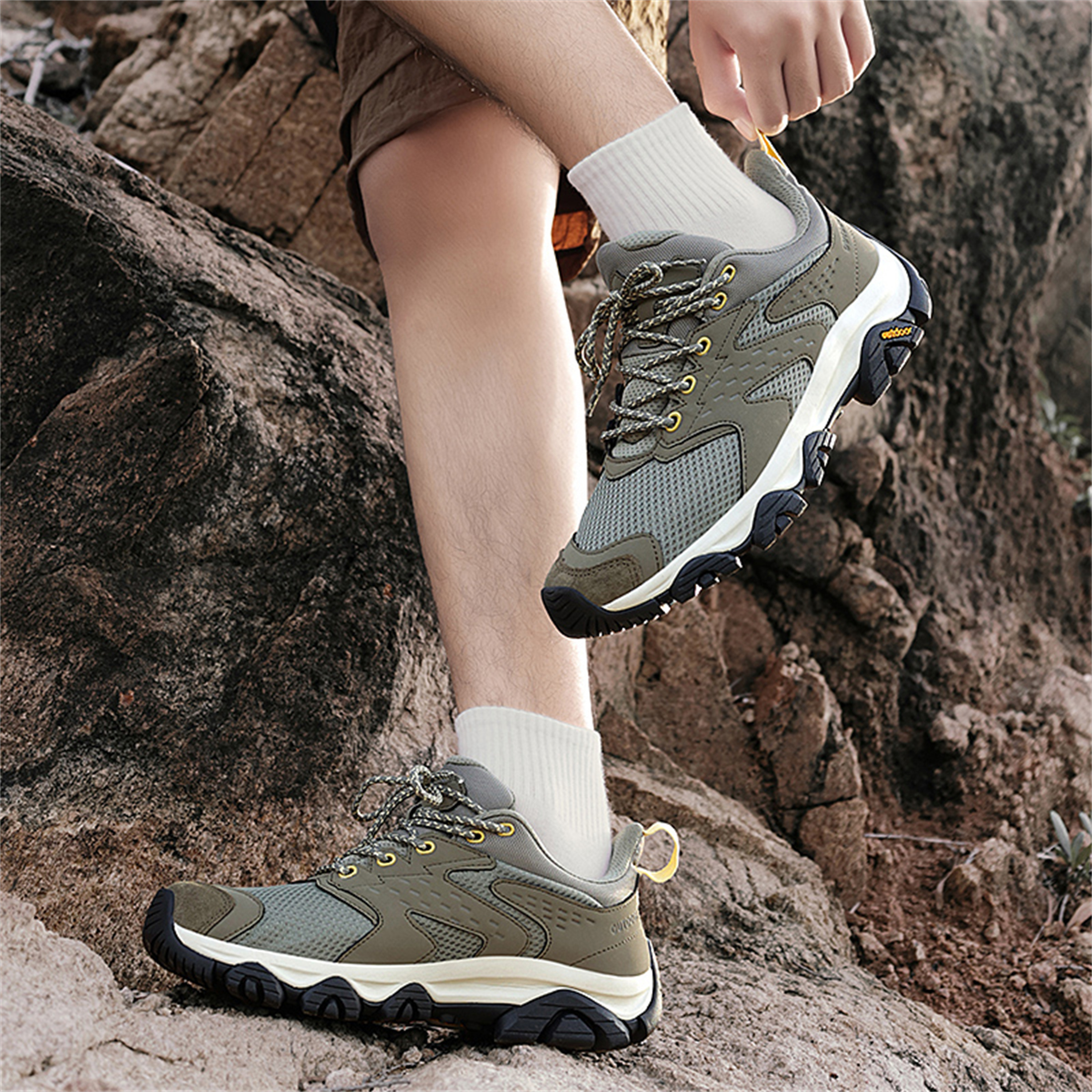 YOURDIARY Womens Mens Hiking Shoes Unsex Comfortable Breathable Anti-Slip Sneakers