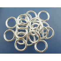 J175A - 100 pcs Silver Plated Open Jump Rings - 10mm - 15 Gauge