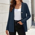 thumbnail image 2 of Bxsruta Womens Cardigan Sweaters Long Sleeve Button Down V Neck Casual Knit Outwear, 2 of 7