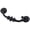 Antique Black, variant on 4-Pack 5" C-C (5 Inch Centers) Bail Drawer Pull Drop Handles Dresser Handle Cabinet Pull Hardware Vintage Style Antique Black 128 mm Center Hole Distance (4)