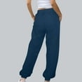thumbnail image 4 of RQYYD Baggy Sweatpants for Women with Pockets 2024 Fall Fashion Bottom High Waisted Teen Casual Athletic Joggers, 4 of 7
