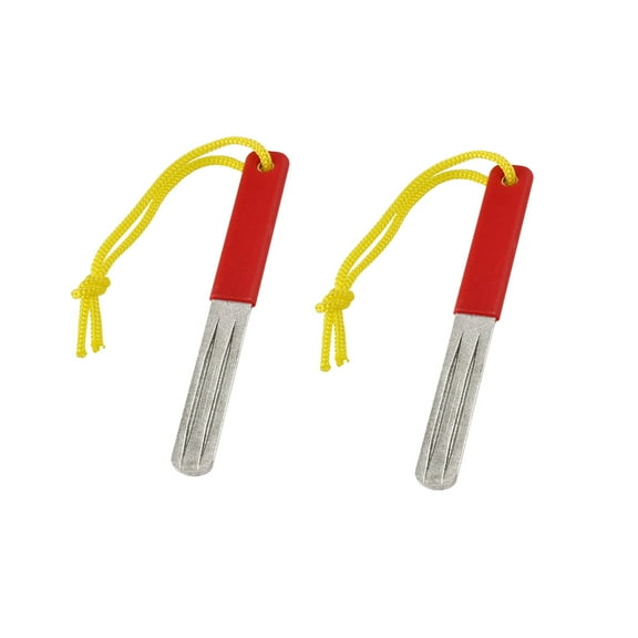 2Pcs Fish Hook Sharpener File Sports Fishing Hooks File with Handle Portable Fishes Hook Files Grinding Tool