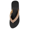 thumbnail image 2 of LAVRA Women's Rhinestone Platform Wedge Flip Flops Slip-Resistant EVA Beach Sandals, 2 of 3