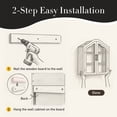 thumbnail image 4 of Arched Bathroom Wall Cabinet with Glass Doors, Above Toilet Cabinet, 4 of 7