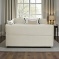 thumbnail image 3 of Tcbosik Upholstered Daybed with 2 Drawers, Queen Size Boucle Fabric Sofa Bed for Small Space, Easy Assembly, Beige, 3 of 11