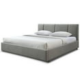 thumbnail image 3 of Omax Decor Venice Upholstered Platform King Bed in Gray Boucle Fabric, 3 of 6