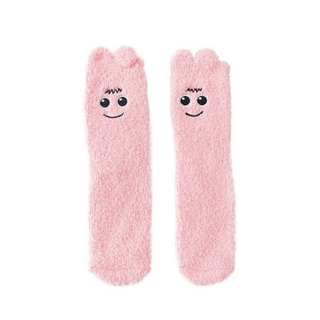 

Womens Socks Big Eyed Coral Sock Female Sleeping Home Floor Sock