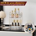 thumbnail image 4 of SAFONUS Organizador de Maquillaje Giratorio para Cambiador de 2 Niveles, Organizador de perfumes, Alta Capacidad, Cuidado de la Piel, de Perfume, de encimera, Giratorio de 360 Grados (Dos Capas), 4 of 8
