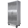 thumbnail image 5 of Seville Classics UltraHD Steel Storage Cabinet, 36" W x 18" D x 72" H, Granite Gray, 5 of 10