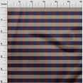 thumbnail image 2 of oneOone Georgette Viscose Navy Blue Fabric Gingham Check Craft Projects Decor Fabric Printed By The Yard 42 Inch Wide, 2 of 4