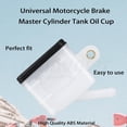 thumbnail image 2 of Universal Motorcycle Foot Rear Brake Master Cylinder Tank Oil Cup Fluid Bottle Reservoir Replacement Parts Fit for Most of Motorcycle. (1 Pcs) - 1 Pcs, 2 of 6