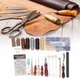thumbnail image 4 of Leather Working Kit, Wooden Handles Steel Wood Convenient Practical Leather Sewing Kit  For Coats, 4 of 8