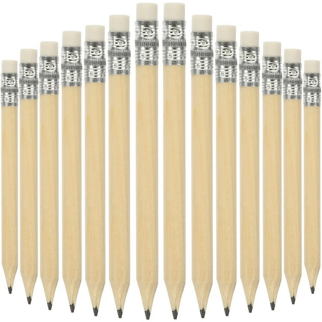 35Pcs Half Pencils with Eraser Golf Pencils Golf Pocket Pencils Short Wood Pencil Log Pencils