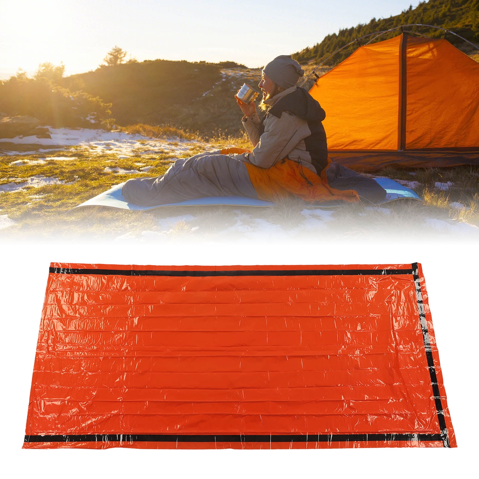 Sac de Survie Bivouac, Sac de Couchage Résistant aux Déchirures