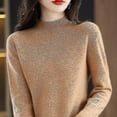 thumbnail image 5 of Chandail en Cachemire 100 % Laine pour Femmes Chandail Tricoté Col Manches Vêtements Chauds Hauts, 5 of 5