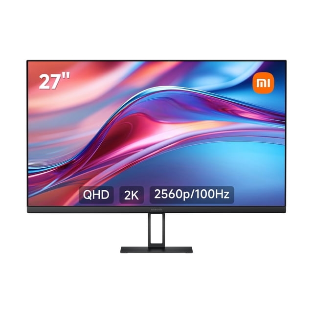 XIAOMI 2K Monitor A27Qi | 27" Panel IPS QHD (2560 * 1440) 100Hz | Diseño Sin Bordes | Certificación Low Blue Light
