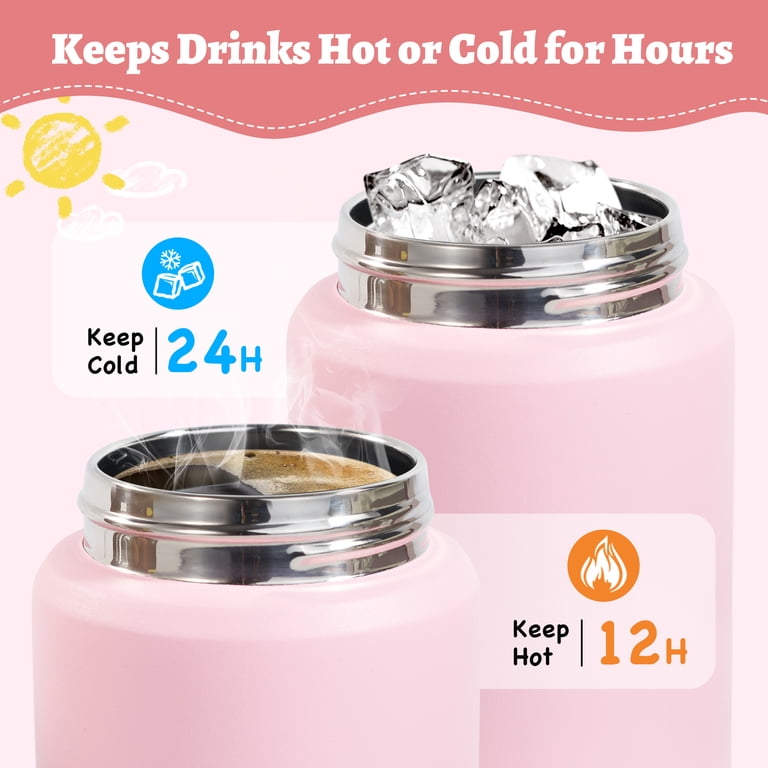 Hawsaiy, Kids Insulated Water Bottle, 12oz 2pk, Leak-Proof BPA