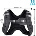 thumbnail image 2 of Chaleco pesado Henkelion para hombres, mujeres y niños de 7,26 kg, color negro, 2 of 5