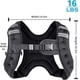 thumbnail image 2 of Chaleco pesado Henkelion para hombres, mujeres y niños de 7,26 kg, color negro, 2 of 5