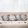 thumbnail image 3 of Ambesonne Saying Throw Pillow Cover 4 Pack, Think Thoughts Message, 18", Multicolor, 3 of 6