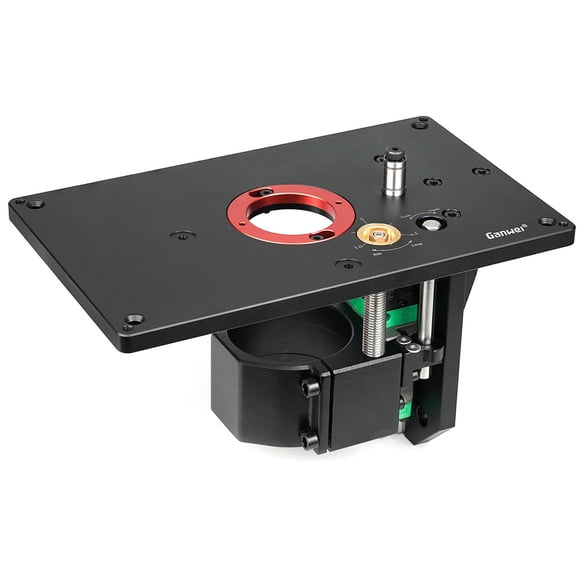Riwcyla Electric Wood Milling Flip Board Aluminum Alloy Trimming Slotting Machine Chamfering Engraving Board Carpenter Workbench Woodworking Engraving Flip Board Suitable for 65mm Diameter Trimming