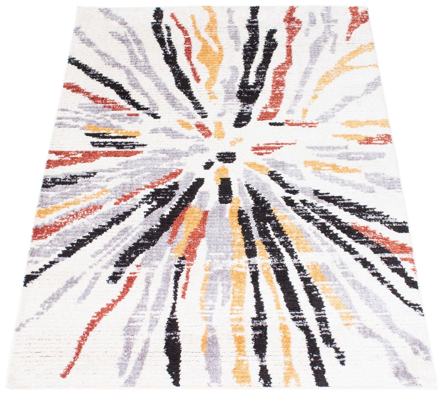 ECARPET Modern Indoor Area Rug, Super Soft & Plush Sunburst Collection
