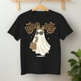 thumbnail image 2 of Boo JEE Boujee Pink Ghost Halloween October Vibes – T-Shirt, Hoodie & Sweatshirt – Spooky Chic – Festive Fun for All Ages, 2 of 6