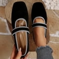 thumbnail image 3 of CHICVOMEY Vintage Flats for Women Ballet Flats with Memory Foam Dress Shoes for Women with Strap Ballet Flats Mary Jane Flats, 3 of 8