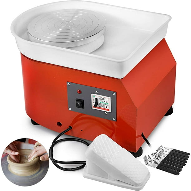 VEVOR 280W 25CM Electric Pottery Wheel Ceramic Machine Work Clay Art