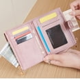 thumbnail image 4 of HAWEE Small Wallets for Women RFID Blocking Leather Trifold Compact Credit Card Holder with ID Window Ladies Zipper Coin Purse, 4 of 4