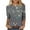 Gray sequin tops, variant on Nfurl Sequin Tops for Women Sparkling 3/4 Sleeve Crewneck Glitter Blouse Dressy Casual Party Wear Graphic Tees Lades Holiday Club Clothes Purple XXXL