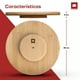 thumbnail image 3 of Bandeja Giratoria Lazy Susan de Bambú Ultrachef, Charola Organizadora de Cocina para Especias, Botanero, Base Giratoria para Mesa, Almacenamiento, 25cm, 1 Pieza, 3 of 9